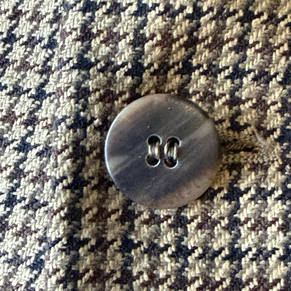 Blazer de lana de seda Jones New York para hombre abrigo deportivo 46R, chaqueta de traje de espiga Foto 4 de 4