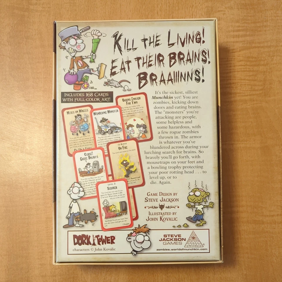 Munchkin Zombies COMPLETO Juegos Steve Jackson 2014 Juego de Cartas Nuevo en Caja Foto 2 de 3