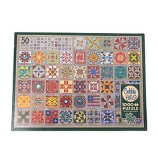 Cobble Hill 1000 Piece Puzzle 50 States Quilt...