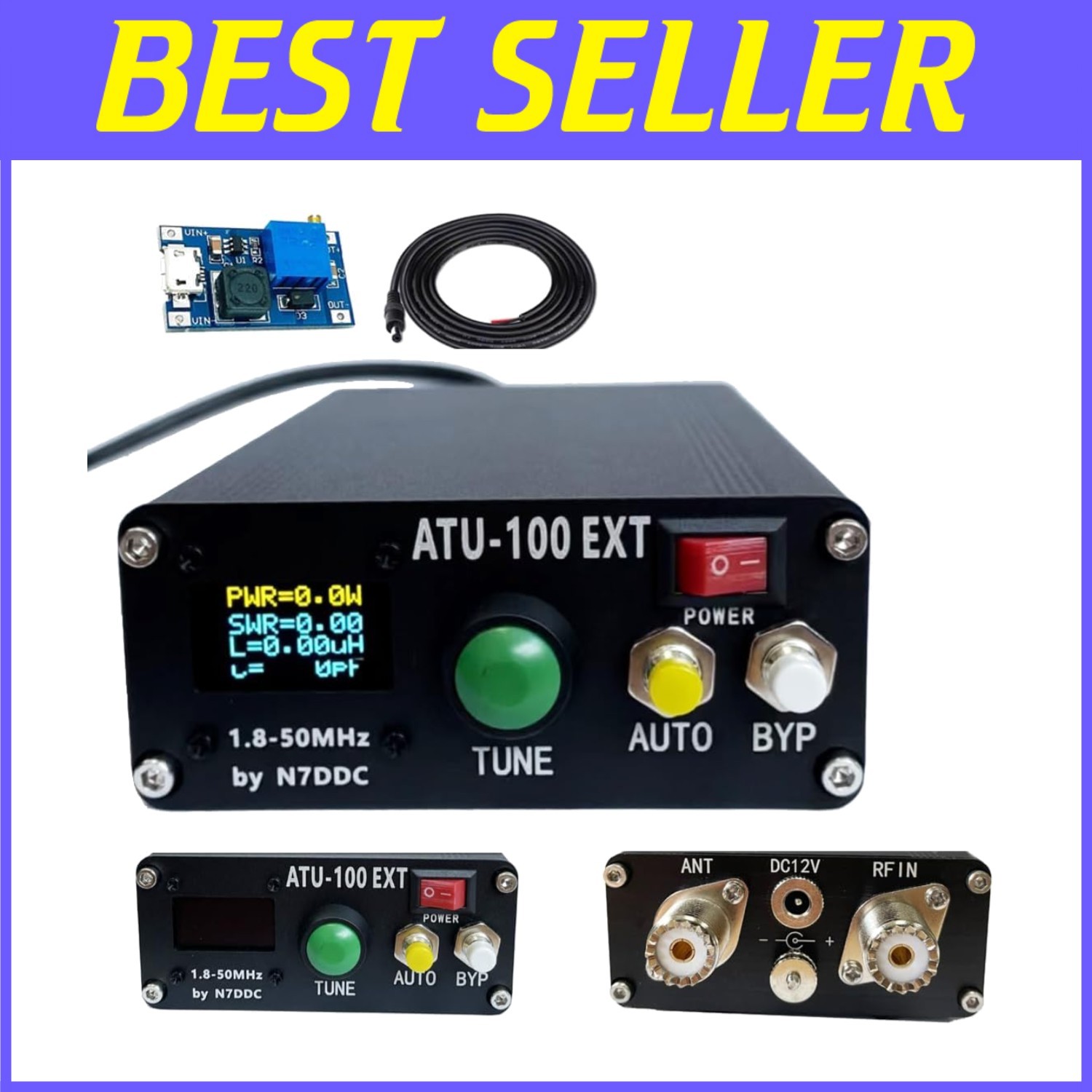 High-Quality Antenna Tuner with USB Cable Included