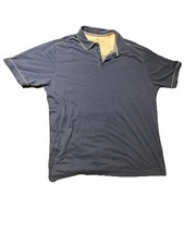 Tommy Bahama Polo Style Short Sleeve Shirt 100 Pima Cotton - Blue Used