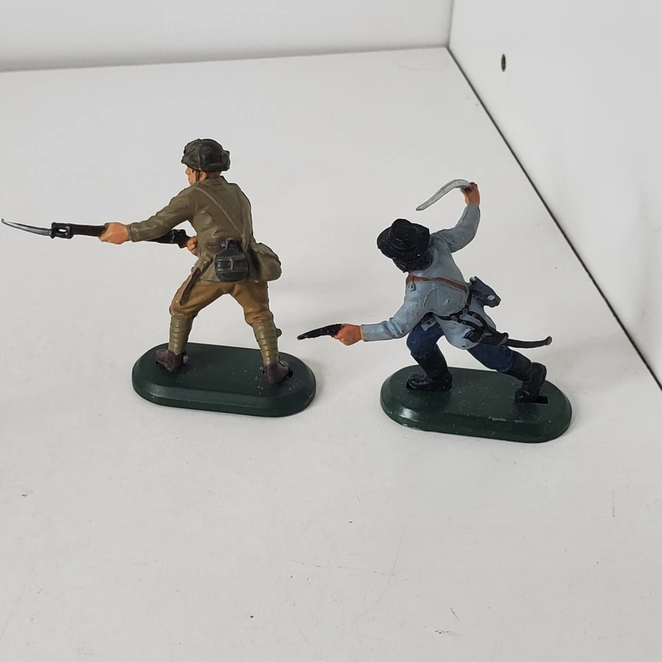 Gran Bretaña Detalle Unión Guerra Civil Caballería Lote de 18 Figuras Soldados India CHINA Foto 3 de 4