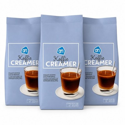 (12,85 EUR/kg) AH Kaffeeweißer Coffe Creamer Nachfüllpackung Multipack 3x 350g