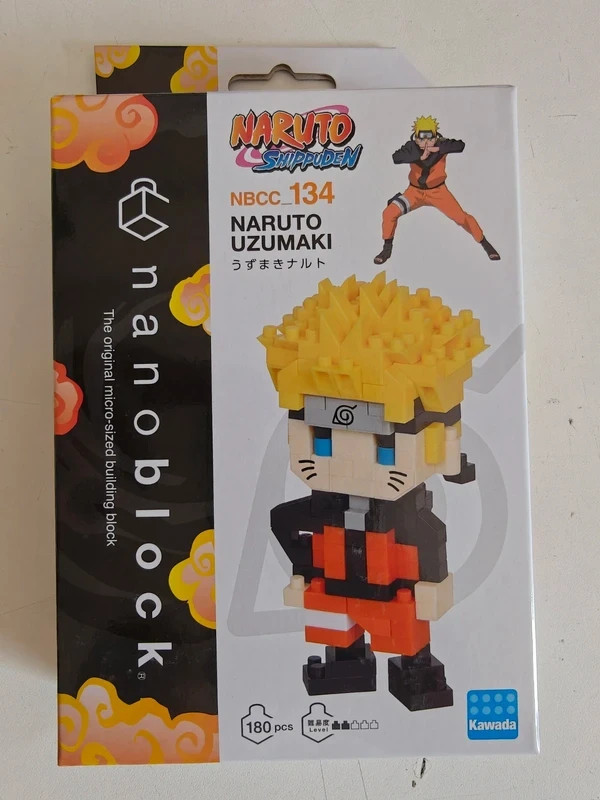Naruto Shippuden Naruto Uzumaki Nanoblock Kawada NBCC-134 180 Pièces Neuf