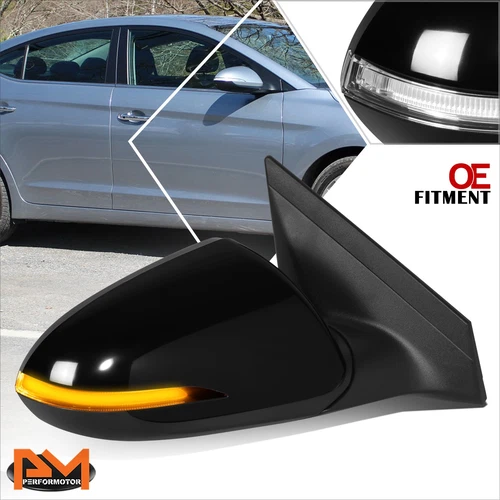 For 17-18 Elantra OE Style Power+ Heated+Turn Signal Side View Door Mirror Right