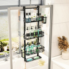 Hapirm 4 Tier over the Door Shower Caddy, Hanging Shower Caddy with 22 Hooks And