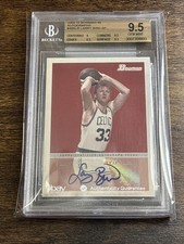 🍀🏀 2009-10 Bowman 48 Larry Bird Auto Celtics BGS 9.5 🍀🏀
