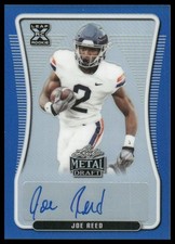 Joe Reed Rookie AUTO /35 2020 Leaf Flash #BA-JR3 Blue Virginia Cavaliers