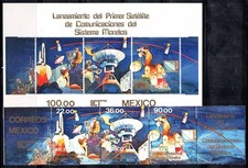 Mexique 1985 Mi. 1933, Bl. 29 Bloc Feuillet 100% Neuf ** Satellite Morelos, espa