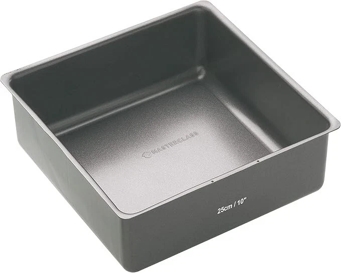 MasterClass 25 cm Deep Cake Tin with PFOA Non Stick and Loose Bottom, 1 mm Carbo
