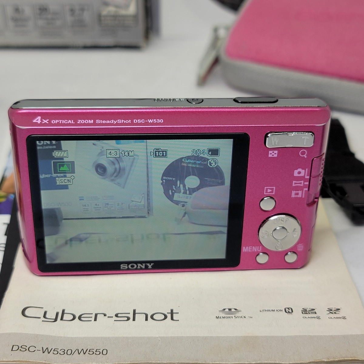 Sony Cyber-shot DSC-W530 14.1MP Digital Camera Pink Bundle