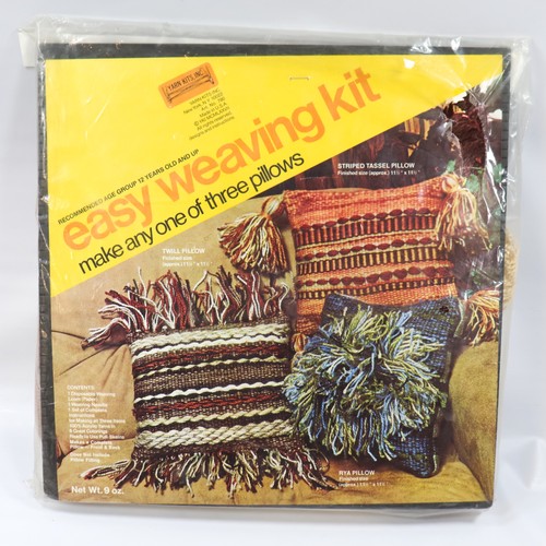 Vintage Yarn Kits Inc Easy Weaving Kit Twill Rya Tassel Pillow NIP ...