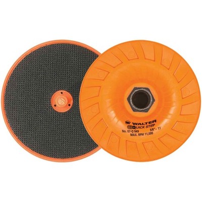 Walter 07Q049 4-1/2x5/8-11 Quick-Step Backing Pad Hook and Loop