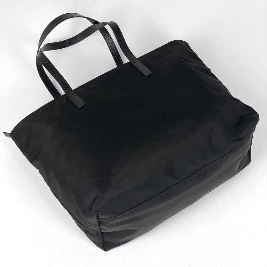 PRADA 1BG052 Plate Tote Bag Shoulder Bag Nylon Black #BS1367 thumbnail 2