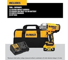 DeWALT DCF900P1 20V MAX XR 1/2" High Torque Impact Wrench w/ Hog Ring Anvil