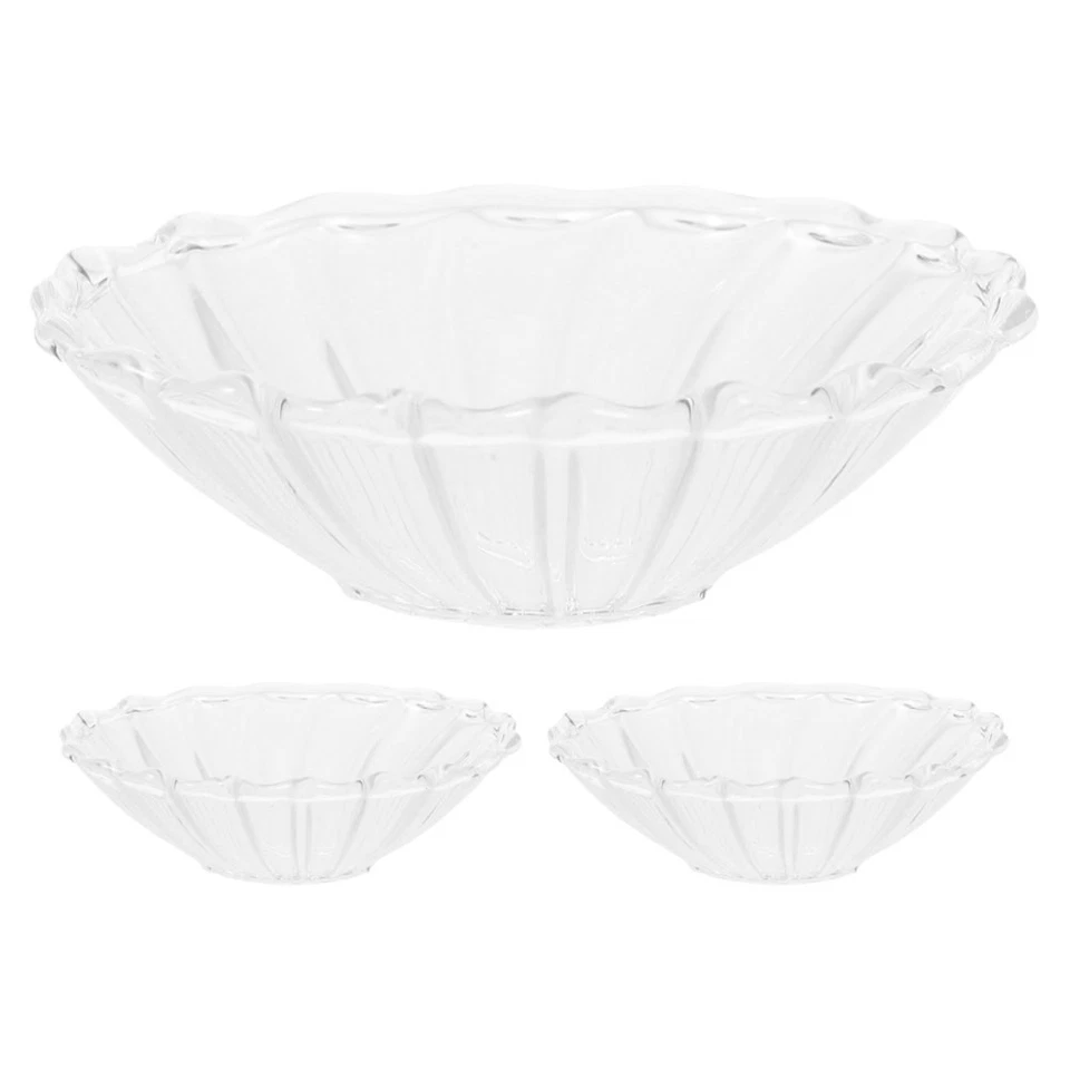  Protectores contra goteo de velas de vidrio de 3 piezas: recogedores de cera Bobeches para velas cónicas Foto 3 de 4