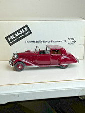 Danbury Mint 1:24 Scale Diecast 1938 Rolls Royce Phantom III with Original Box