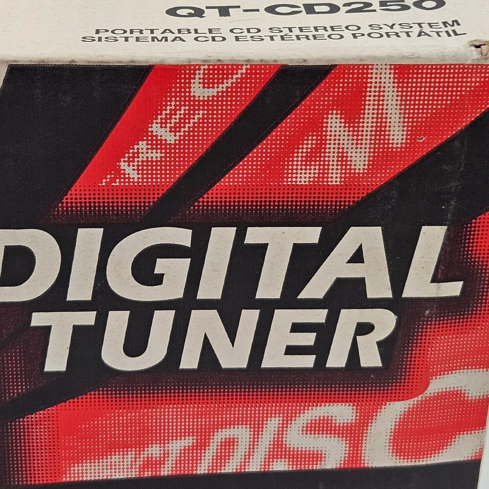 Sharp QT-CD250 Portable CD Stereo System Digital Tuner X-Bass - Image 3 of 4