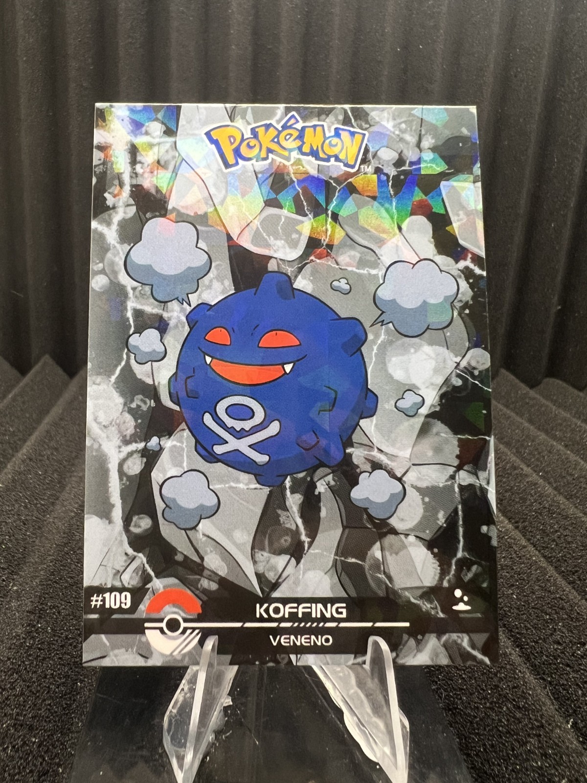 Koffing #109 - Cracked Ice Holo - Crystal Dark Black 2025 - Pokemon Card