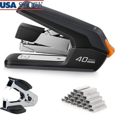 Jam Resistant Heavy Duty Stapler 40 Sheet Capacity Quick Load Non Skid Base New