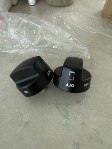 2 NEW WOLF Classic Black Knob Kit OEM Gas Range Set