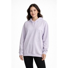 adidas Oversized Spellout Hoodie Lilac Womens S NWT