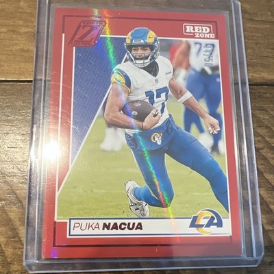 Panini 2024 Zenith Puka Nacua #58 Los Angeles Rams Red Zone Parallel /50