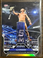 2025 Topps Now WWE #115 Ilja Dragunov SmackDown GOLD 24/50