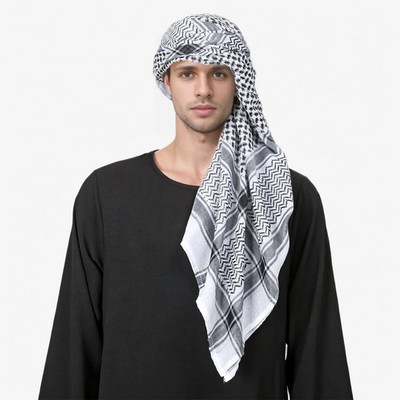 Arabischer Kopfbedeckung Schal Hijab Quasten Baumwolle quadratisch