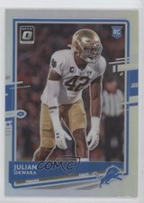 2020 Panini Donruss Optic Rookies Holo Prizm Julian Okwara #144 0bt1