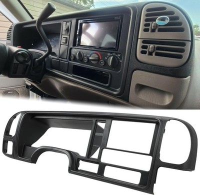 Double Din Dash Panel Center Console Trim Bezel Fits GMC Sierra Chevy Silverado