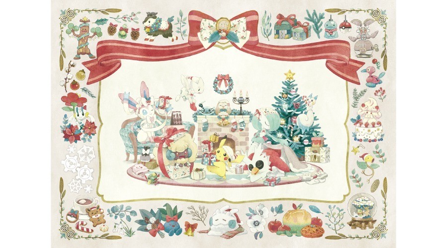 Pokemon Center Original Goods Pokémon Holiday Blessings Christmas