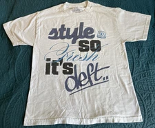 Deft family White AOP T-shirt style so fresh it’s deft L