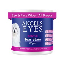 Angels' Eyes Gentle Tear Stain Wipes For Dogs  Cats  100 Count Presoaked Te...