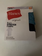 Hanes Men's Crew T-Shirts, Moisture-Wicking Stretch Cotton Tee, 3-Pack,...