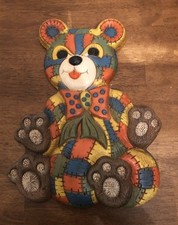 1979 Foam Croft Colorful Teddy Bear Hanging Decor Nursery