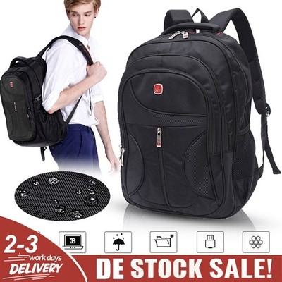 Laptop Rucksack Herren Sport Reise Wandern Arbeit Schulrucksack Backpack DHL