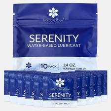 Water-Based Lubricant Travel Pack – 10 Single-Use Sachets, Long-Lasting Person