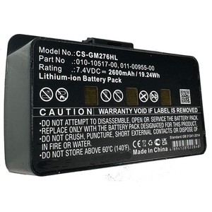 Battery for GPS Unit Garmin GPSMAP 010-10517-00 478 296 276C 276 376C 378 378C