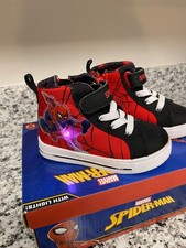 spider man high top light up shoes