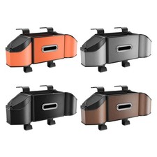 Car Seat Back Organizer PU Leather Storage Bag Waterproof Backseat Car