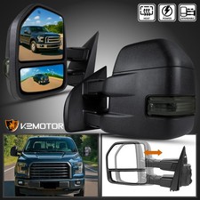 Fits 2015-2020 Ford F150 Power Heatedsmoke Led Signal Tow Mirrors 8pin 22pin Fits 2015-2020 Ford F150 Power Heatedsmoke Led Signal Tow Mirrors 8pin 22pin