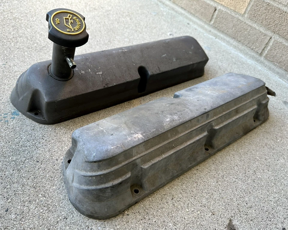 Оригинальные алюминиевые крышки клапанов для двигателя 5.0 1986-1993 Ford Mustang GT LX 302 V8 LH RH - Изображение 3 из 4