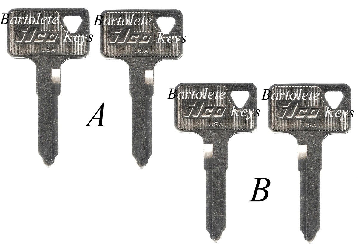 2 Replacement Key Blank Fits 1979 79 80 81 82 83 Kawasaki KZ 200