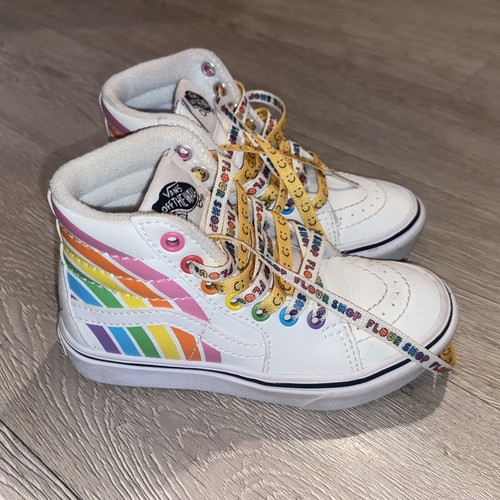 rainbow flower vans