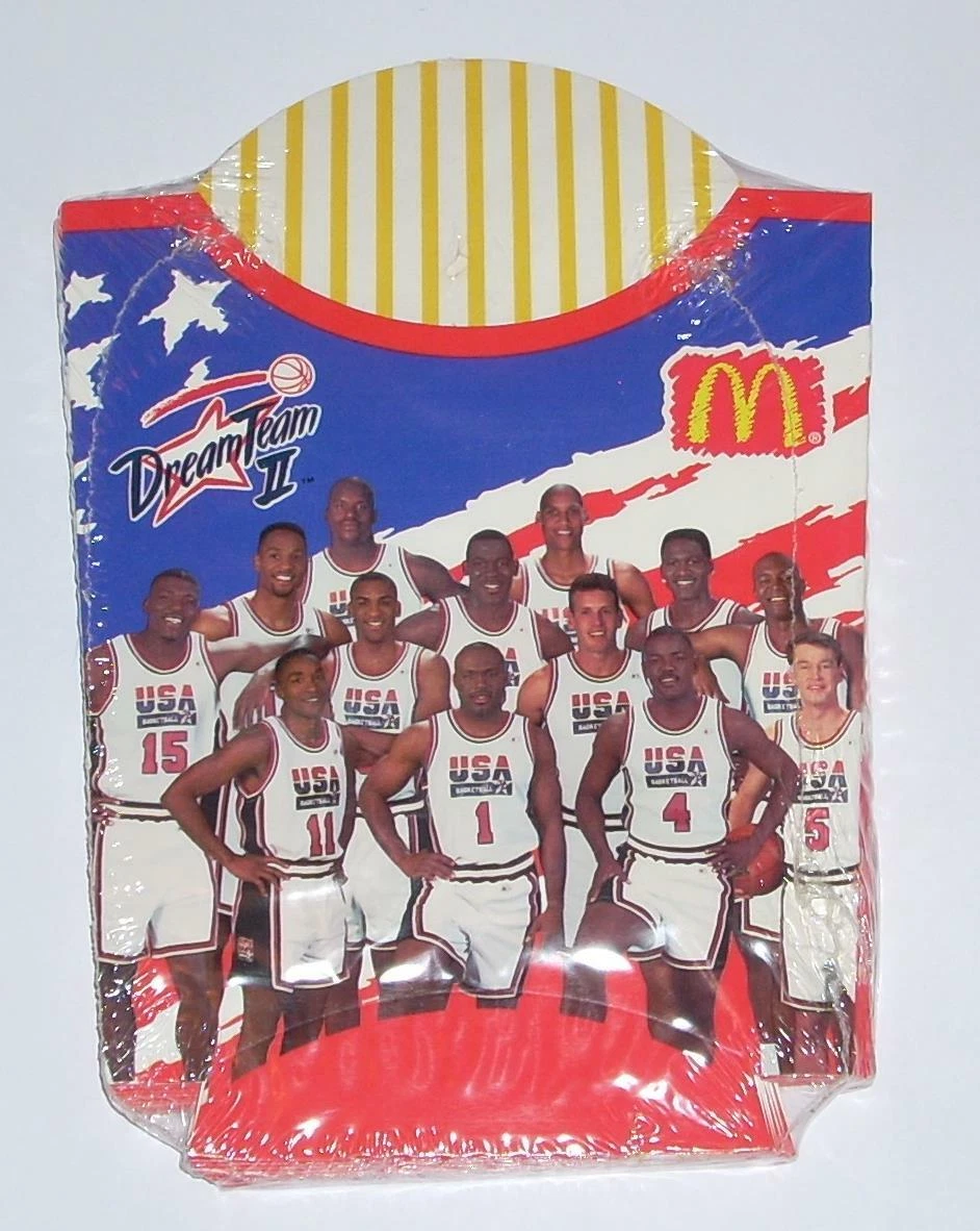1994 USA Olympic Basketball Dream Team II McDonalds French Fries 12 Pack Sealed
