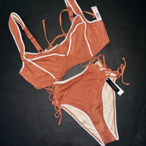 Victoria's Secret 34DD,36DD BIKINI S high-waist bottom GINGER FULL COVERAGE