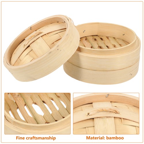 Small Steamer Wooden Steamer Basket Kitchen Food Steamer Steamer Rack Stand - Picture 3 of 12