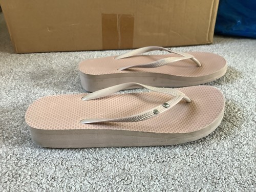 Next Nude Pink Flip Flop Shoe Size 7 Worn Once