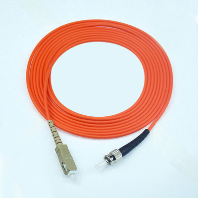5M Multi-mode Simplex Fiber Patch Cord(62.5/125)-SC to ST